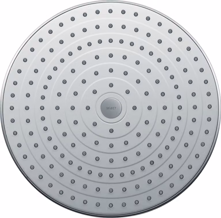 Soffione Hansgrohe Raindance Select S 300 2jet 300 mm installazione a soffitto bianco/cromo