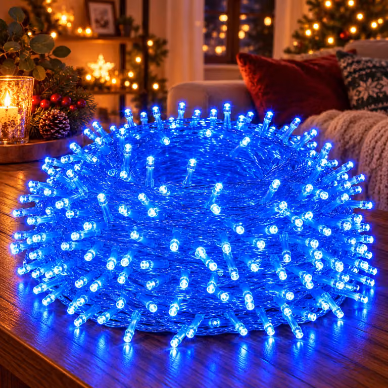 100M 800LEDs 8 modalità di luci fiabesche potenza, timer, funzione di memoria, LED Natale luci fiabesche festa decorazione luce albero di Natale illuminazione giardino, blu