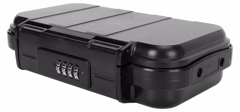 Solidchoice - Cassaforte portatile con combinazione a 4 cifre - Ideale per denaro, smartphone, passaporto e documenti - Elevata sicurezza con 10.000 combinazioni possibili
