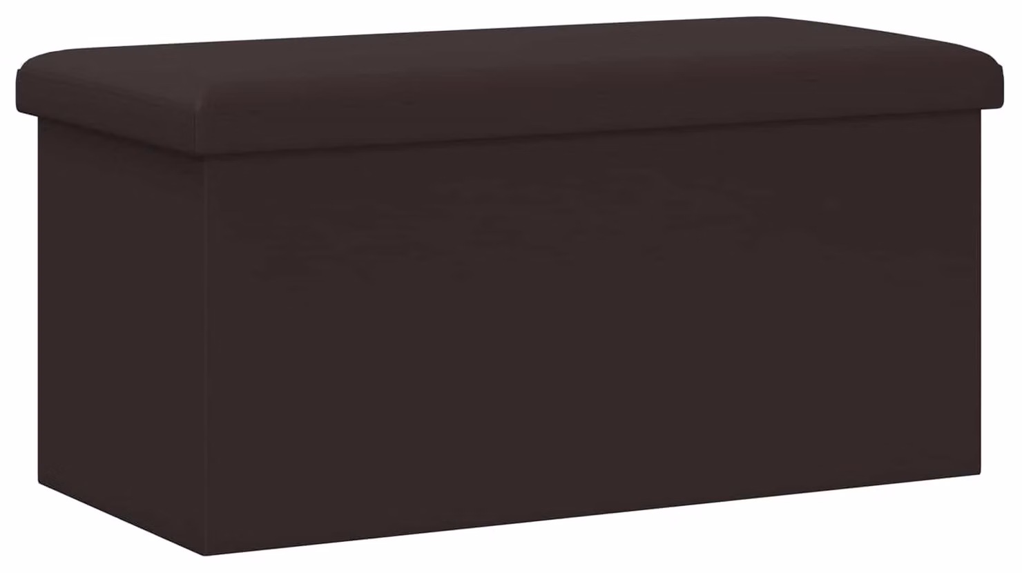 Panca pieghevole marrone per ripostiglio, capacità 180 kg, volume 80 litri, dimensioni 77 x 38 x 38 cm