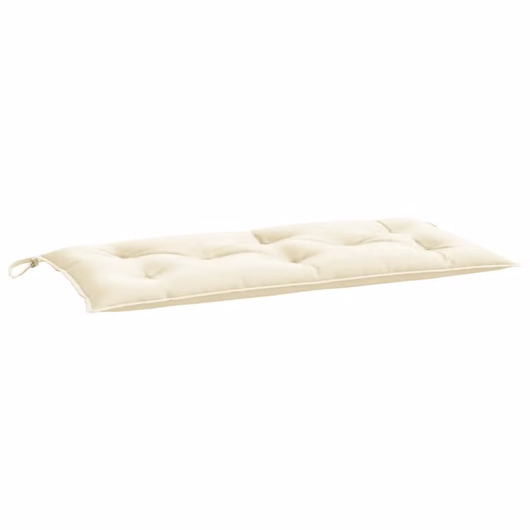 Cuscino per Panca da Giardino Crema 100x50x7 cm Tessuto Oxford