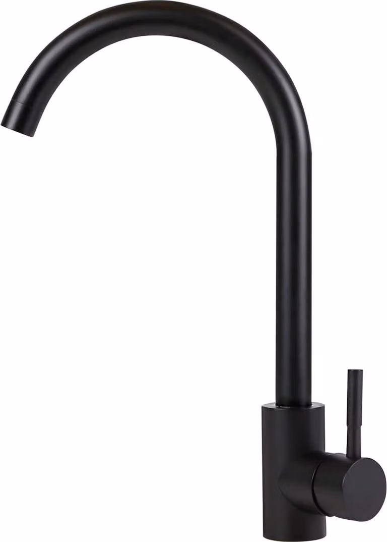 ZMH rubinetto da cucina rubinetto da cucina ad alta pressione - miscelatore in acciaio inox miscelatore girevole a 360° rubinetto da cucina rubinetti lavello miscelatore monocomando - nero
