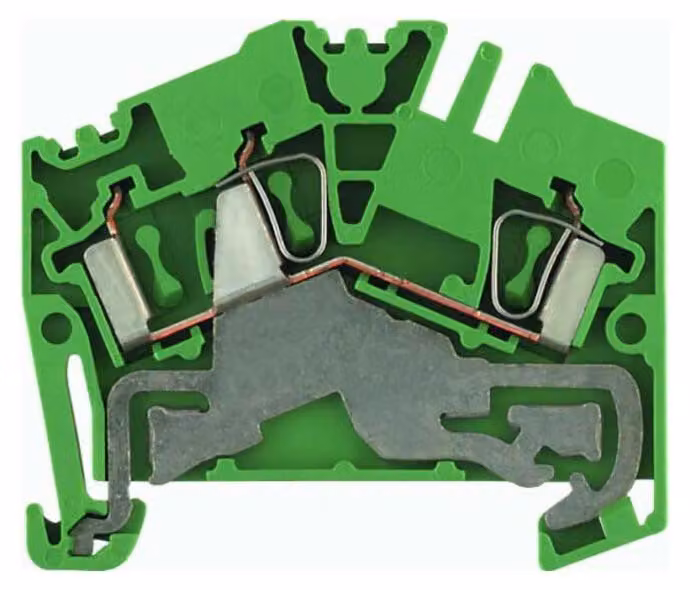 Morsetto del conduttore di protezione - Morsetto di messa a terra 1-p 5,1 mm ZPE 2,5-2
