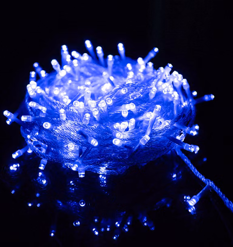 LED Fata luci 100m 1000LEDs blu 8 modalità di luce Indoor Garden Party Natale illuminazione decorazione