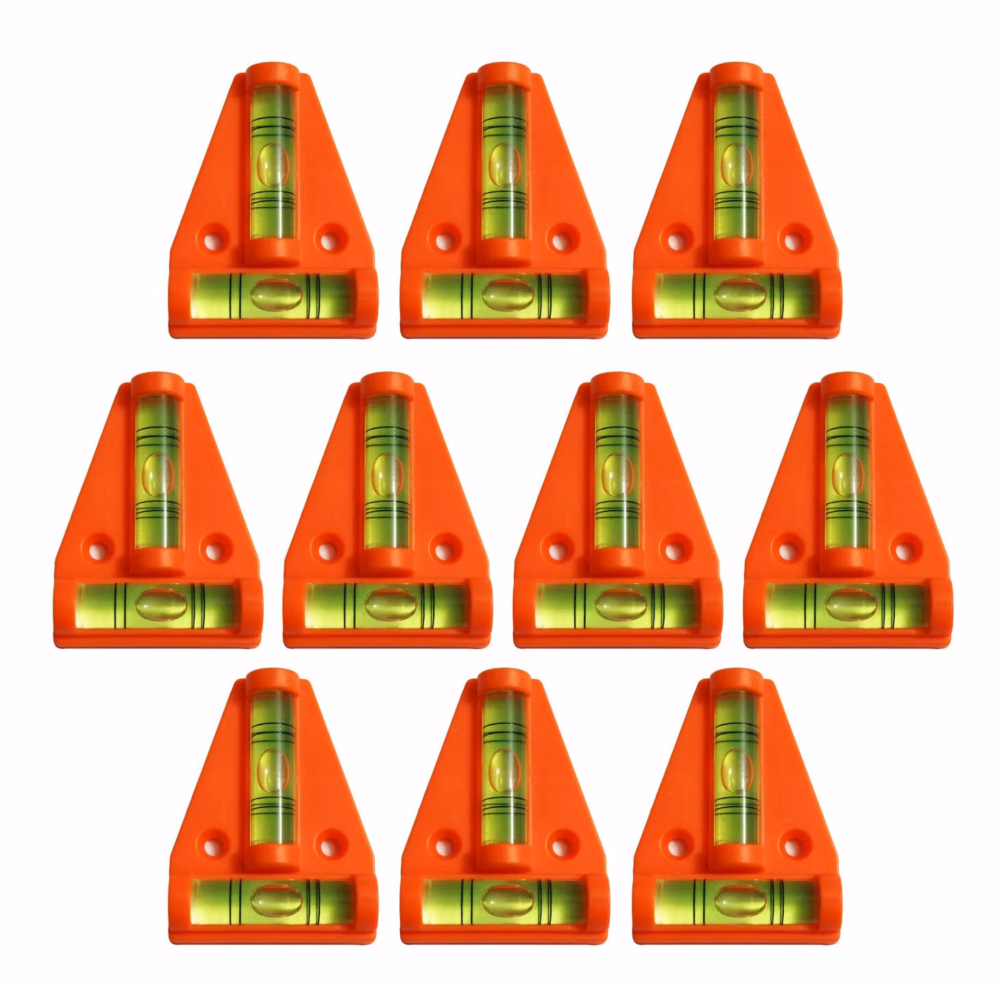Set di 10 livelli trasversali con fori per le viti (arancione)