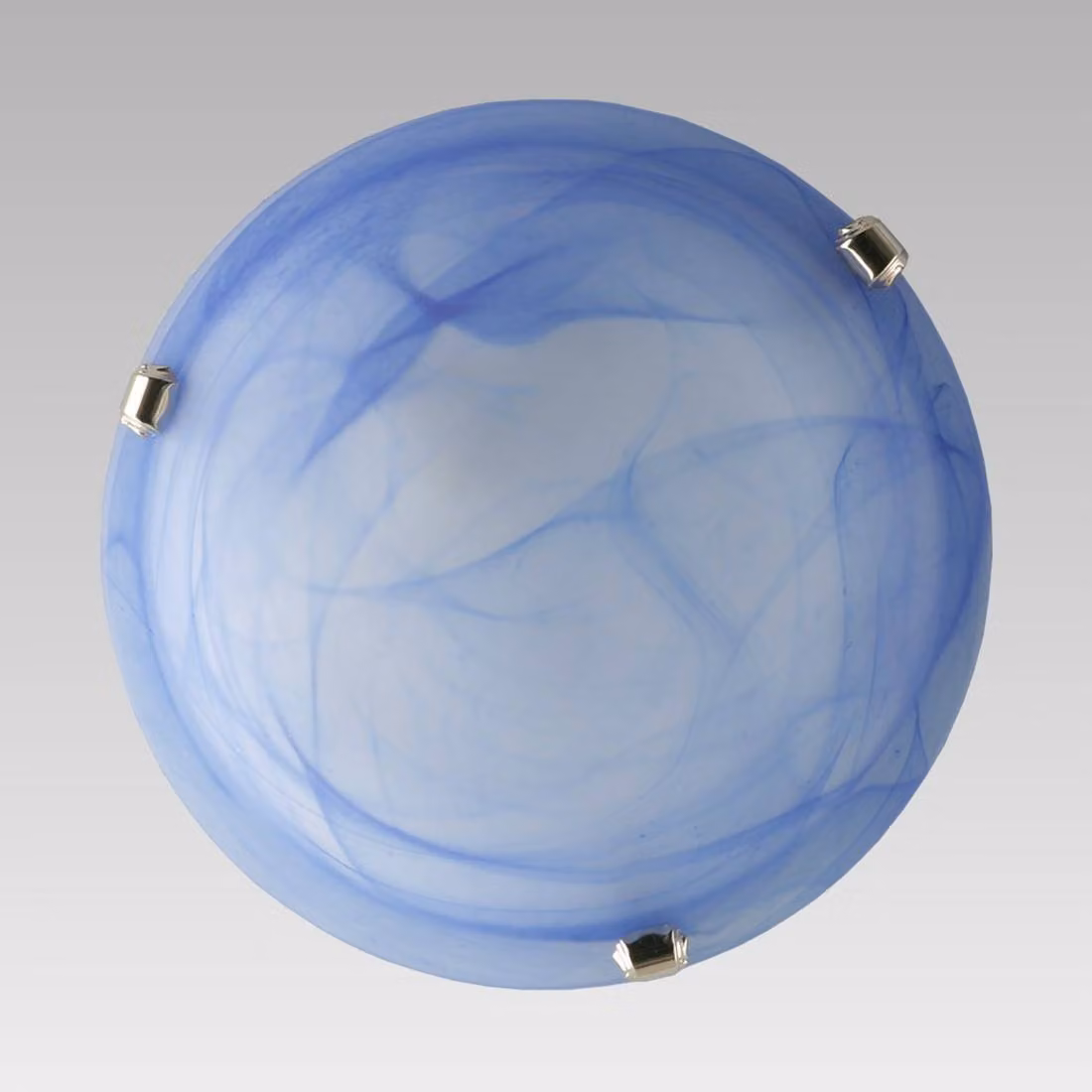 Plafoniera ALABASTER 2xE27/40W, D400, blu Ø 400, dimmerabile