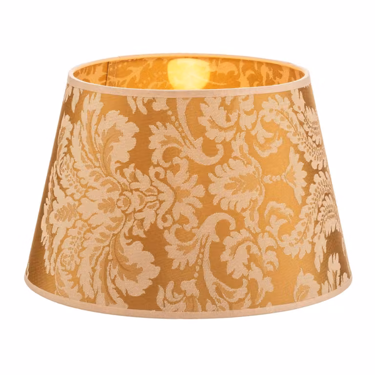 Paralume Cone altezza 18 cm, oro Duolla, Ottone / Oro, Tessuto / Stoffa / Seta