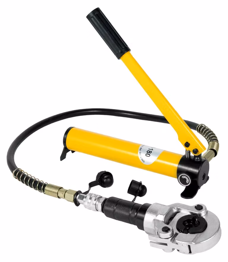 Pinza crimpatrice idraulica - Morsetto da 12-32 mm - Pressione di 6 tonnellate - Azionamento manuale