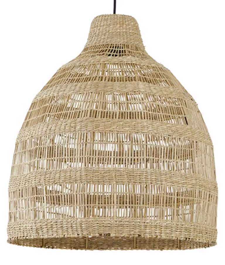 Lampada a sospensione - naturale - Sagar - materiali vegetali - Ø 50cm - E27 - 2960630 - Light & Living