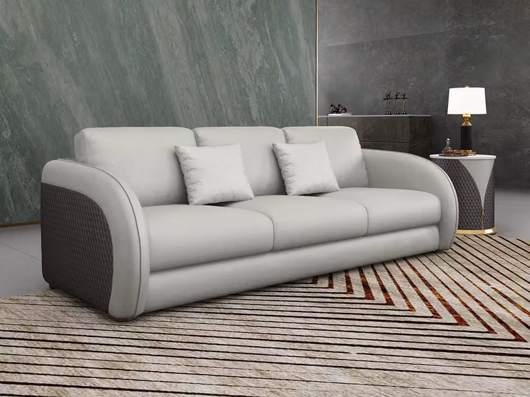 Ledersofa Sofagarnitur Polster Couchen Klassische Wohnzimmer Möbel Sofa 321