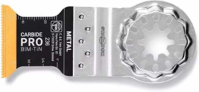 Set di 10 lame da taglio FEIN E-Cut SL Carbide PRO per seghetto alternativo, colore argento, 45 x 35 mm