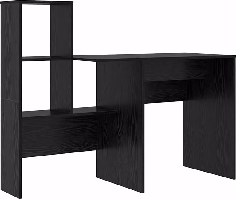 Scrivania Rovere Nero 131,5 x 50 x 106,5 cm Legno multistrato