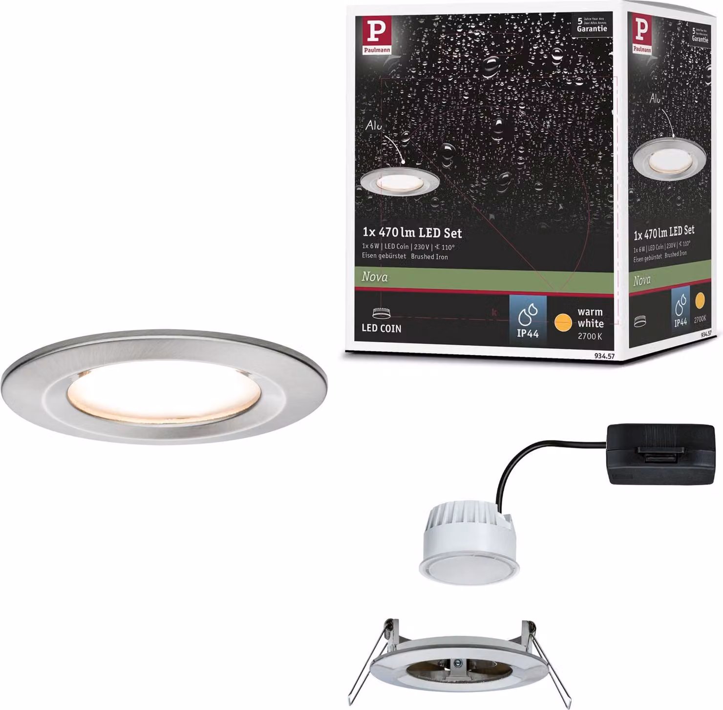 Paulmann Luce da incasso LED Nova a luce singola fissa