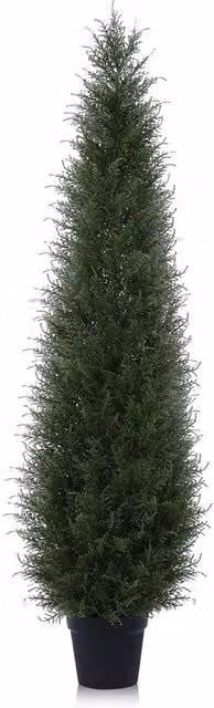 Pianta Artificiale di Cedro 150cm, Albero di Cedro Artificiale, Albero Bello per Esterno UV-Resistente per Decorazione di Casa, Soggiorno, Camera da Letto, Ufficio (1 Pacchetto)