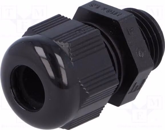 1 x Raccordo per cavo, nero, HT, M16, RAL9005, codice prodotto 92669, filettatura M16, grado di protezione IP68, materiale: [specificare il materiale]