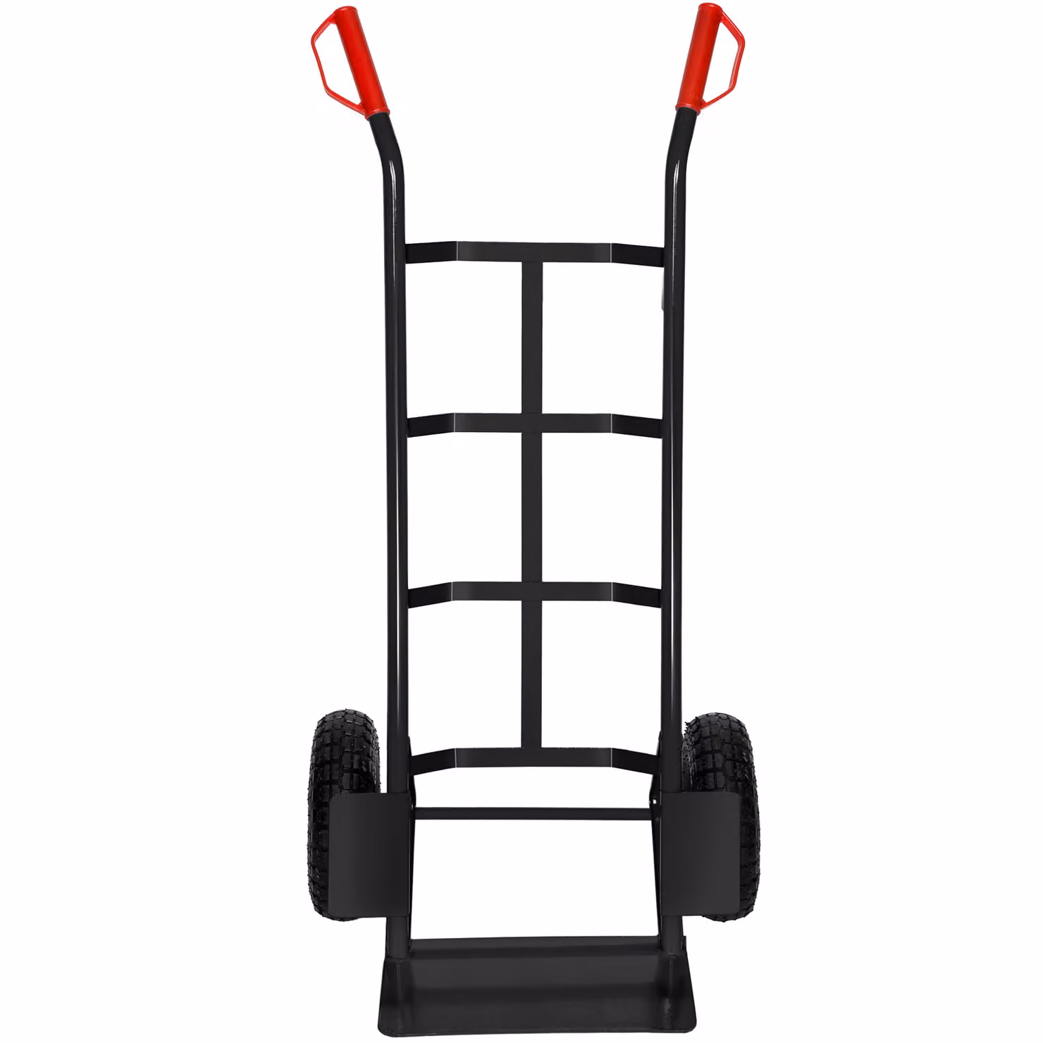 Carrello portapacchi tectake in acciaio nero con pneumatici – 2
