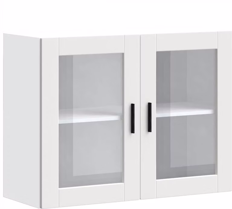 Pensile da Cucina con Porta in Vetro Porto Bianco
