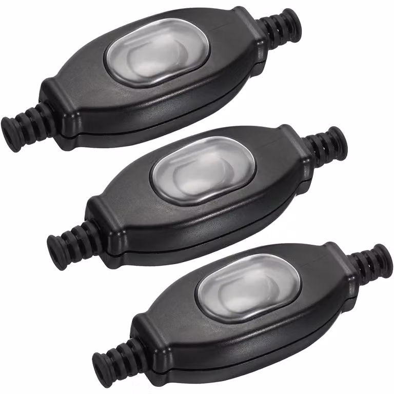 3 interruttori a filo impermeabili, 3A 250V AC