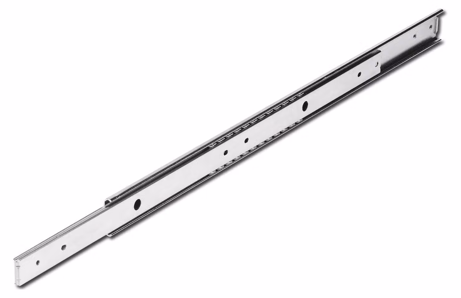 ACCURIDE DZ2026L Guida a gabbia di sfere, estrazione parziale, 40 kg, lunghezza 500 mm, acciaio zincato