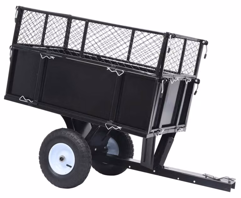 Carrello a piattaforma pieghevole - Capacità di carico: 150 kg - Struttura in acciaio - Colore: nero