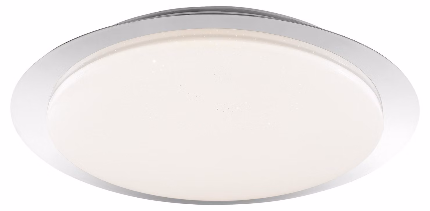Plafoniera LED brillante Vittoria Ø 40 x 6,8 cm bianco caldo-bianco freddo-bianco cromato