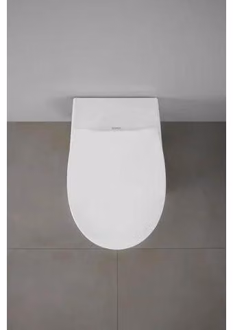 Sedile per WC Duravit, ovale, 45,1 cm, uni, con chiusura soft-close, staccabile. ES, noi.