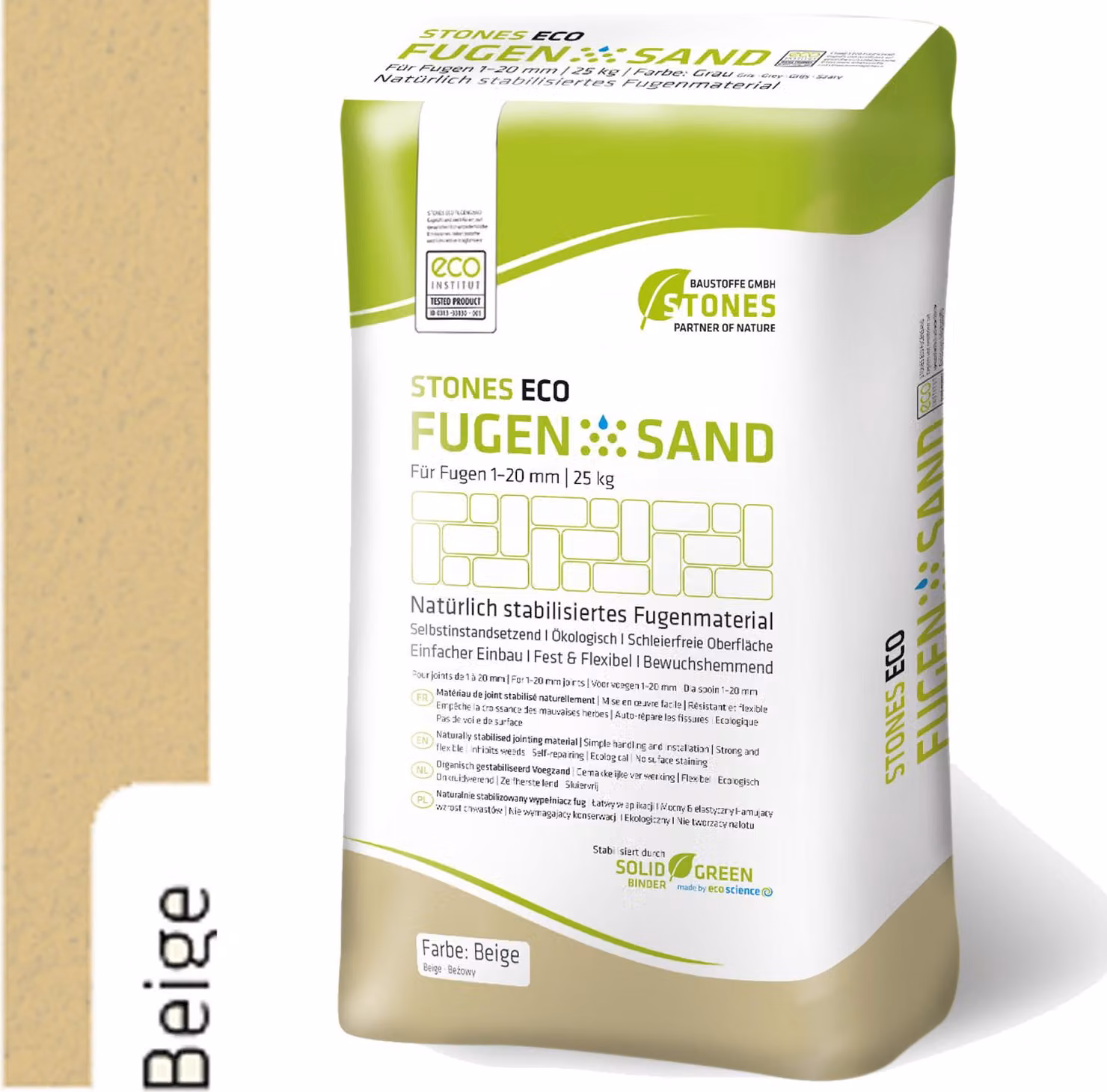 Stones Eco Fugensand 1-20 mm Beige 25kg