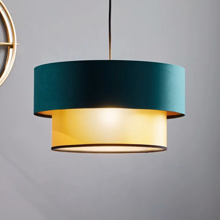 Lampada a sospensione Dorina Maco Design, dimmerabile, Verde, Soggiorno / Sala da pranzo, Plastica, Moderno, Lampada a sospensione
