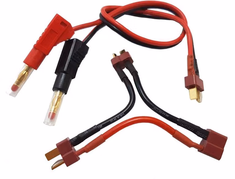 Cavo di ricarica con connettore a banana - DEANS, per apparecchi DEANS + 2 connettori DEANS