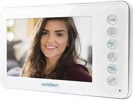 Monitor per videocitofono bianco