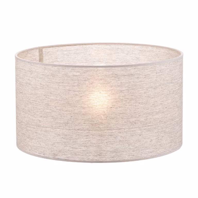 Paralume Roller, grigio, Ø 40 cm, altezza 22 cm Roller Duolla, Alluminio / Grigio / Zincato, Tessuto / Stoffa / Seta
