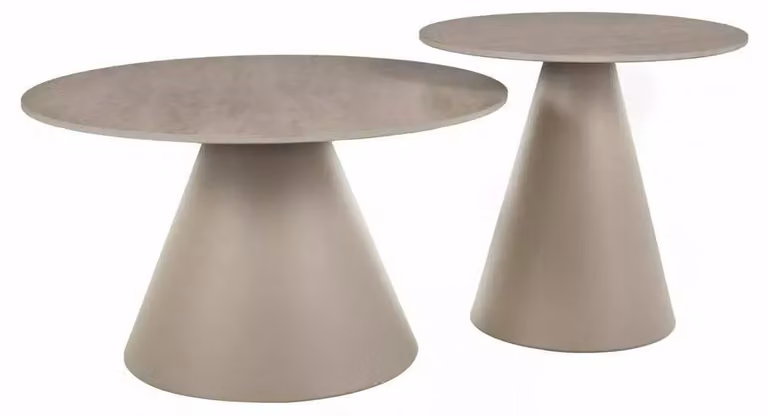 FURNLUX Tavolino Hill, colore beige, 70 cm / Colore principale: / Dimensioni: