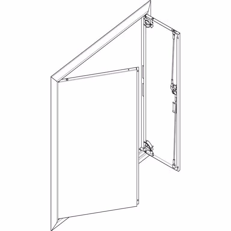Cornice ABN + porta cieca 3x6 per quadro di distribuzione da incasso, a 3 file GBRU36T