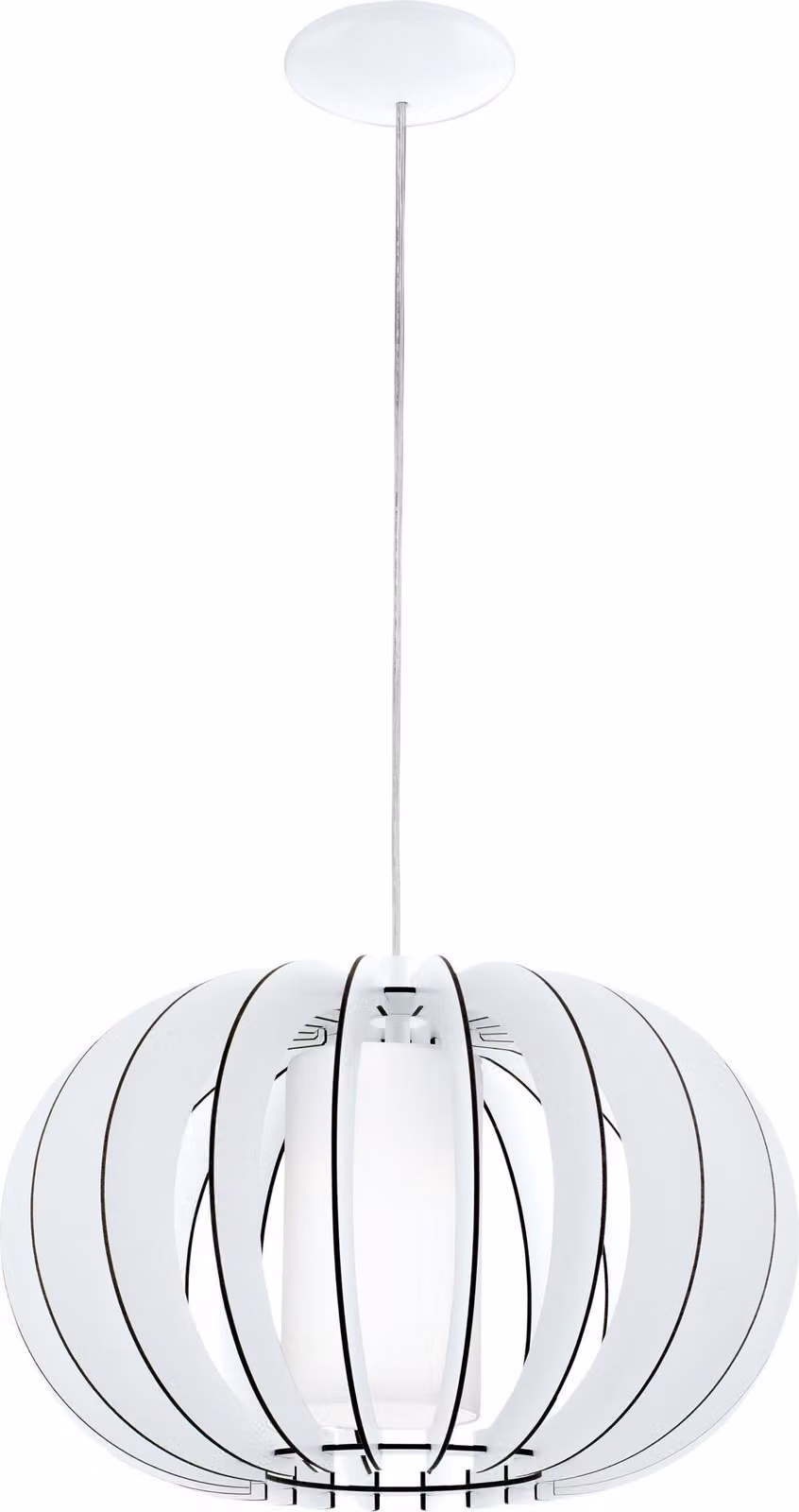 Eglo 95606 Stellato 2 lampada a sospensione E27 legno bianco