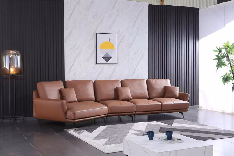 Ledersofa Wohnlandschaft Ecksofa L-Form Ecke Set Garnitur Modern Sofa Polster