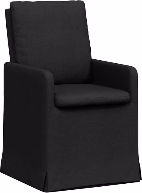 Sedie da pranzo 2 pz | Sedie da cucina Nero 57 x 67 x 98 cm Tessuto