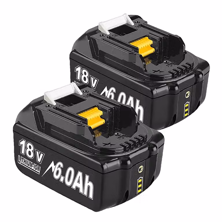 Batteria di ricambio, 18V, capacità 6000mAh, 2 batterie