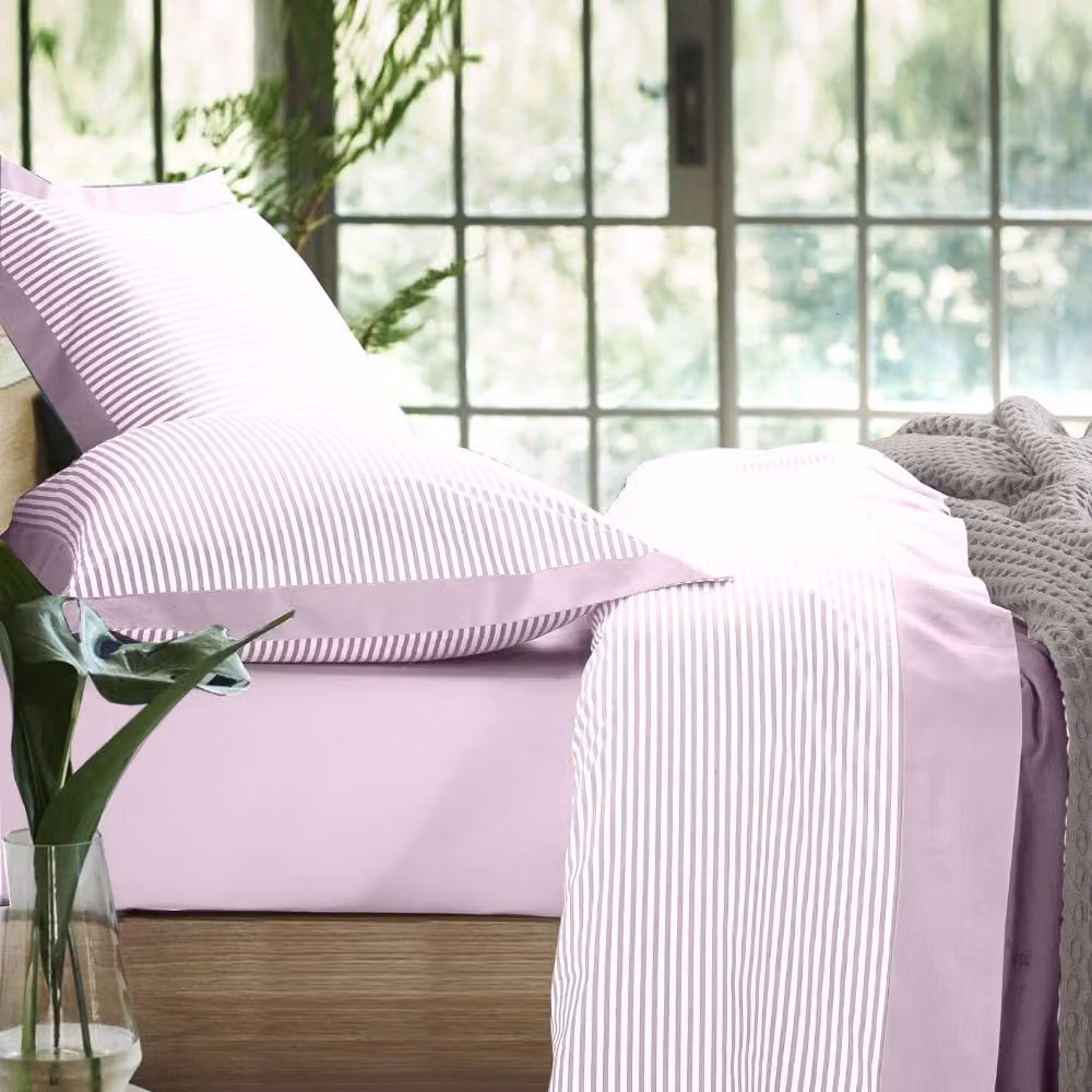 Set completo lenzuola VEGA Rosa 250x300 cm