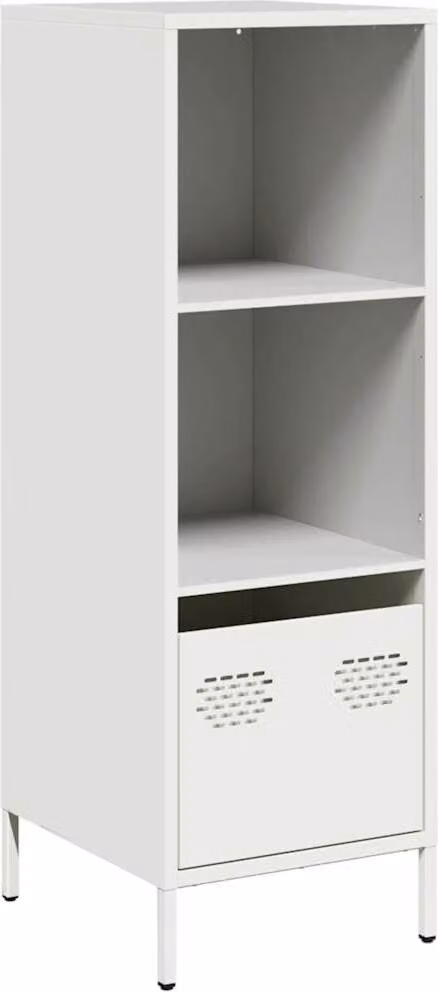 Credenza Bianca 35x39x103,5 cm in Acciaio