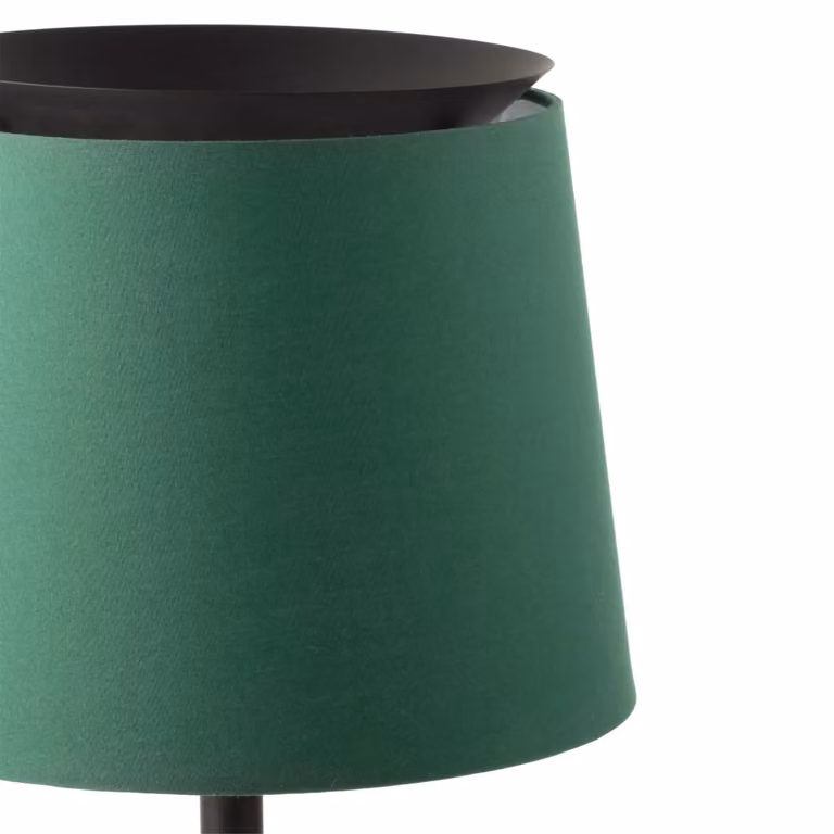 Lampada da Tavolo SAVOY Faro Barcelona Colore Verde in Metallo e Tessuto