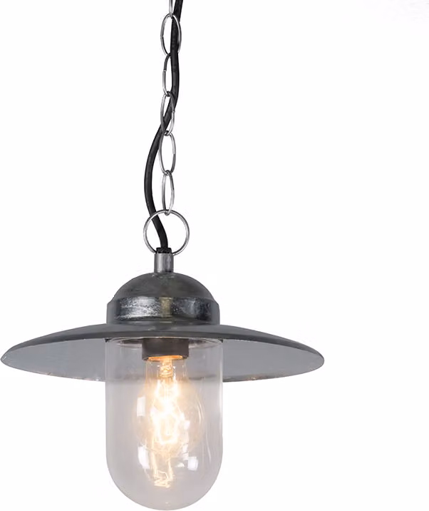 Lampada a sospensione industriale in zinco IP44 Munich