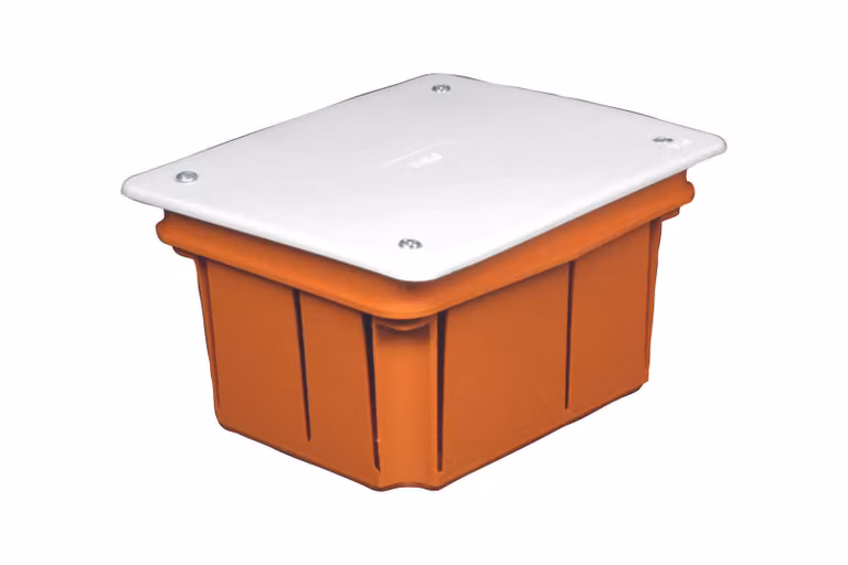 Cassetta di derivazione da incasso muro 119x96x70 con coperchio e viti IP40 FAEG FG10210
