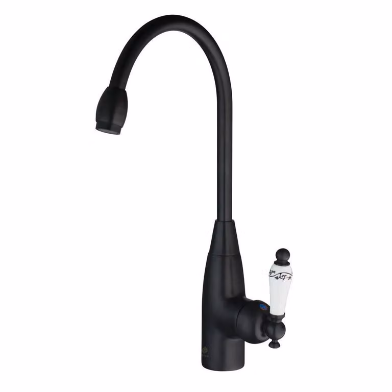 Miscelatore per lavello KRAN retro nero in piedi DELINEA