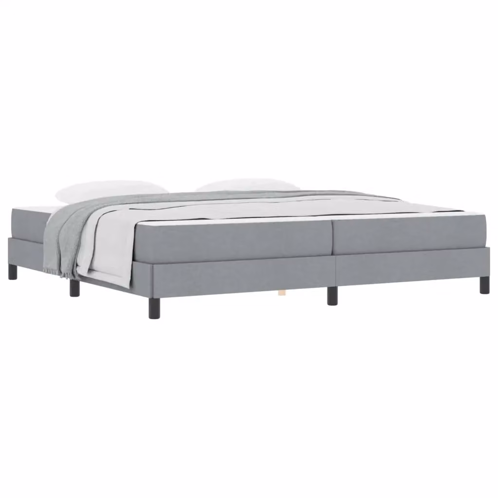 Letto a molle con materasso vidaXL in tessuto grigio L: 200 cm, P: 200 cm, H: 280 cm – 2