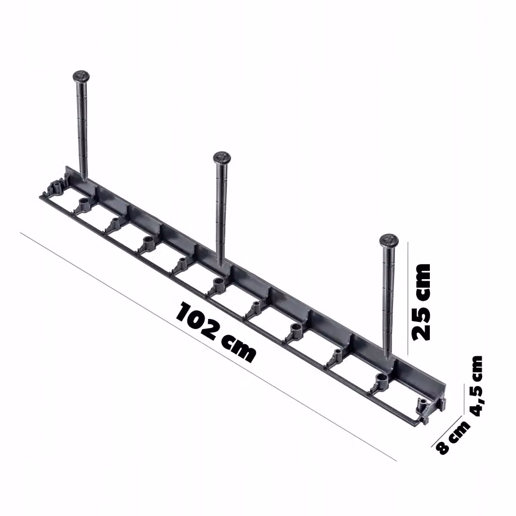 Bordura per giardino in plastica KADAX colore nero con 150 tasselli di supporto, Altezza: 4,5 cm – 2