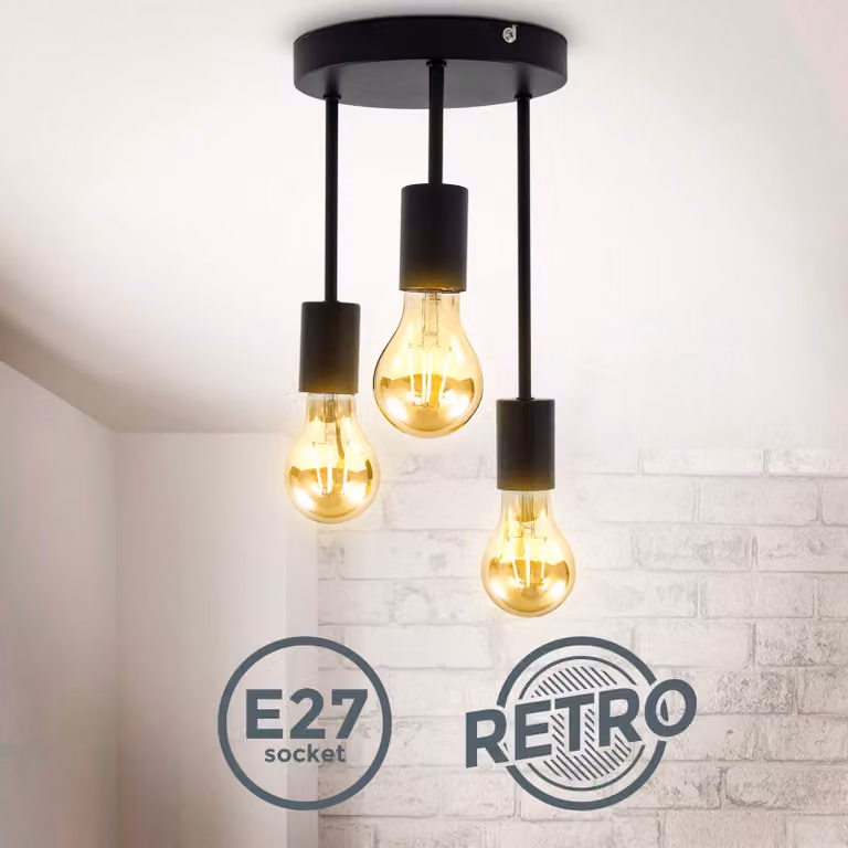 B.K.Licht Plafoniera LED dimmerabile, RGB, CCT, luce da calda a fredda o colorata, telecomando incluso, LED integrati 15W 1500Lm, decoro cielo stellato, funzione timer e luce notturna, Ø33cm