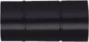 Tubo canna fumaria CLASSIC Save Fumisteria Nero opaco L/P/H: 13 x 25 cm