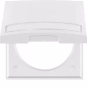 Berker 919882502 Cornice singola con coperchio ribaltabile e campo di scrittura, bianco polare, lucido, Integro F
