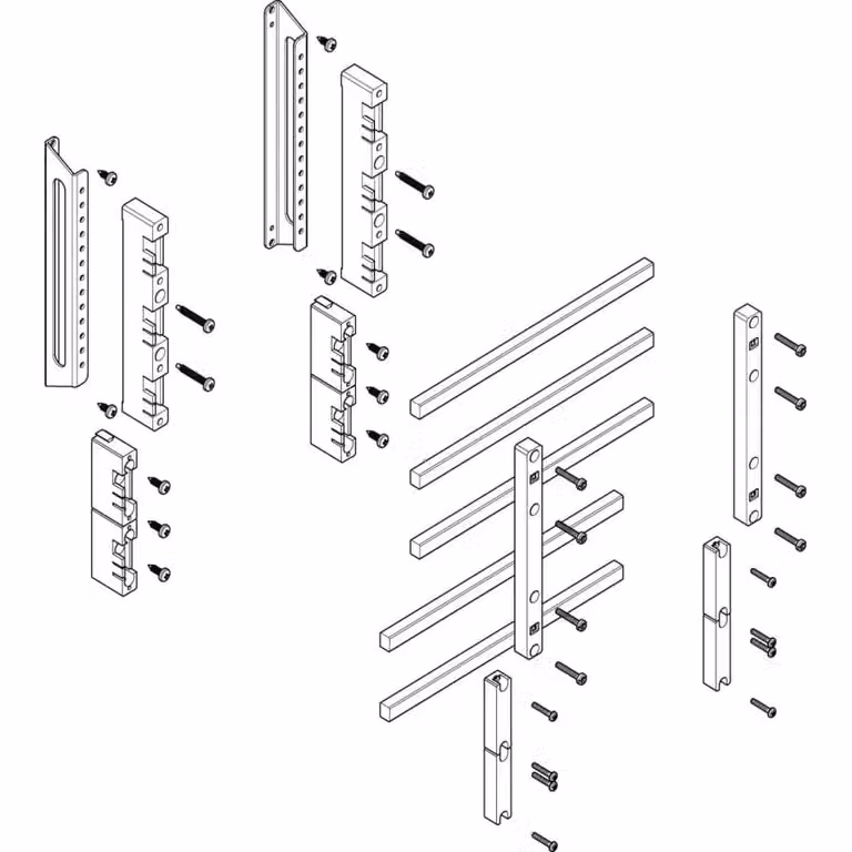 Modulo barra collettrice ABN a incasso 1FB/3RE 60 mm con CU 12x10 mm, a 5 poli, EBM 32 mm MTSC13635
