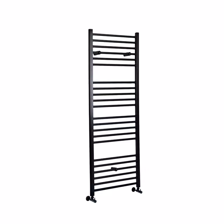 Scaldasalviette Piatto Nero - Termoarredo Bagno - 740W - Nox